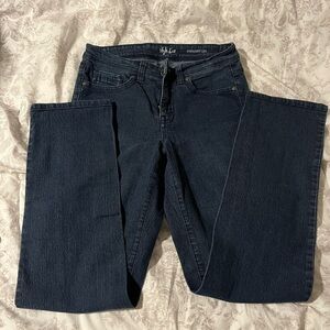 Style & Co Women's Straight Leg Jeans - Dark Indigo Blue